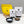 Load image into Gallery viewer, Contents of a 6 pack Taro Bubble Tea Kit. Taro powder and brown tapioca pearls in pouches, taro powder and uncooked brown tapioca pearls displayed in ceramic dishes, scoop, cardboard gift box